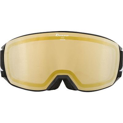 Превью  Маска горнолыжная ALPINA Nakiska Q-Lite Black Matt/Gold (A7280831)